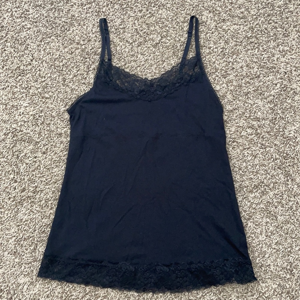 ELLE Black Cami with Lace